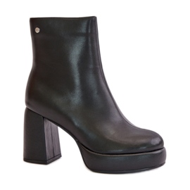 GOE Botins de salto alto com plataforma preto GOE Botins de salto alto com plataforma preto