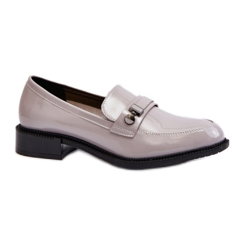 Mocassins cinza femininos clássicos