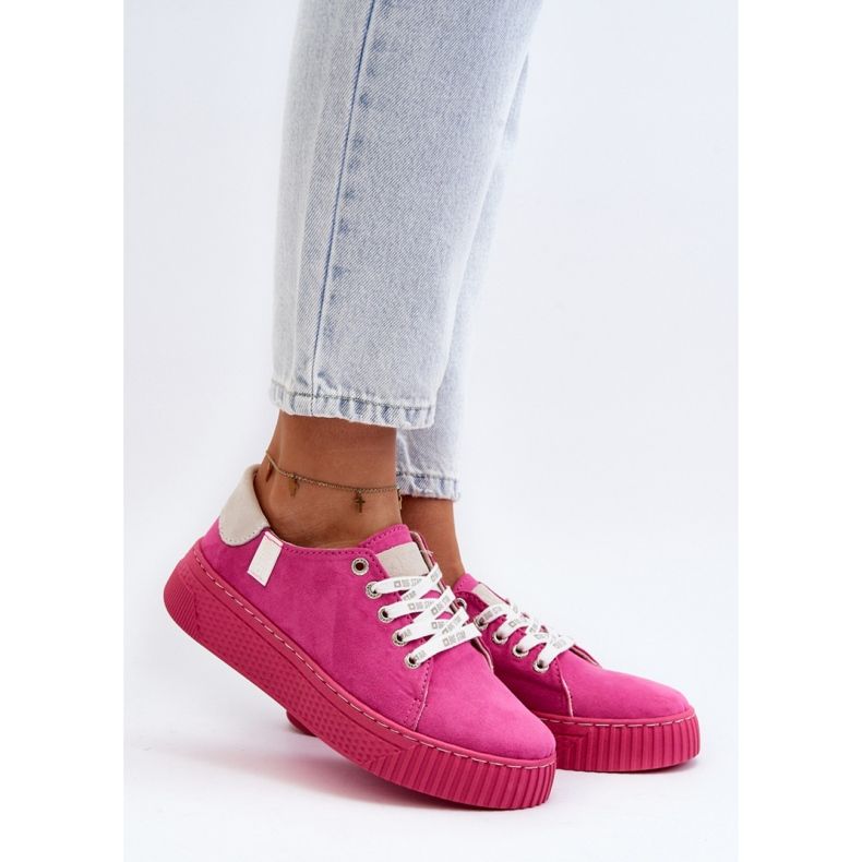 Step in style Tênis modelo Big Star NN276004 Fúcsia - Entre com estilo rosa