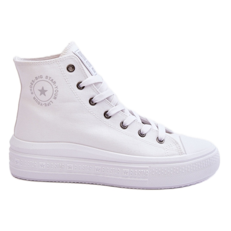 Tênis alto feminino branco Big Star