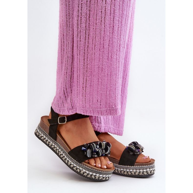 Step in style Sandálias Modelo S.Barski HY056 Pretas - Entre com estilo preto