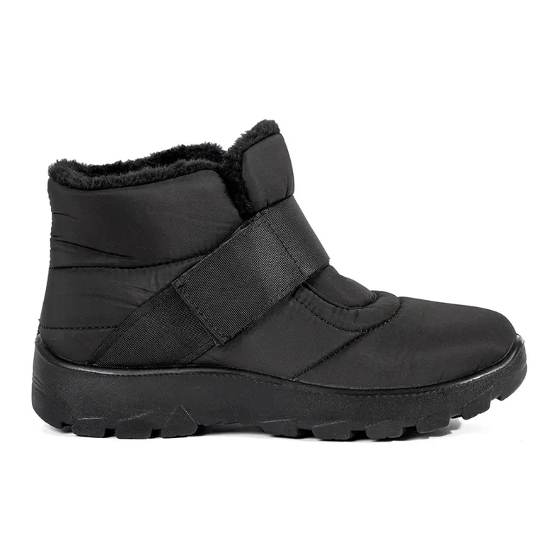 Botas de neve femininas confortáveis ​​pretas preto