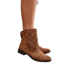 Step in style Botas Modelo Irinette MAM65-106 Marrom - Entre com estilo