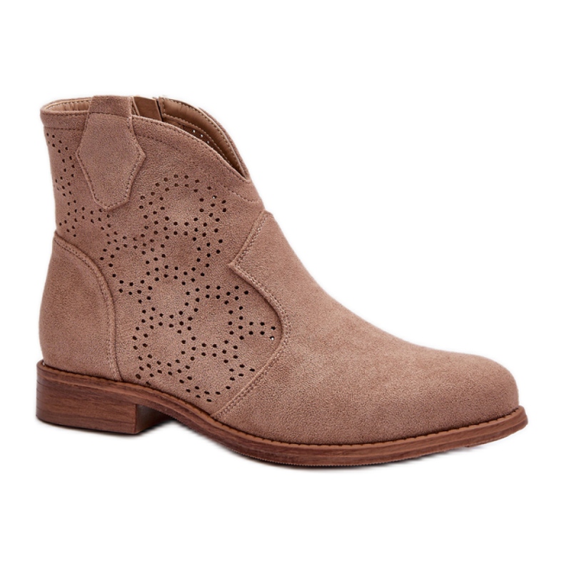 Step in style Botas Modelo S.Barski HY66-151 Bege - Entre com estilo