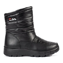 Botas de neve pretas de mulher preto