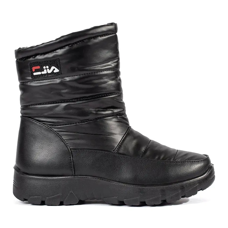 Botas de neve pretas de mulher preto