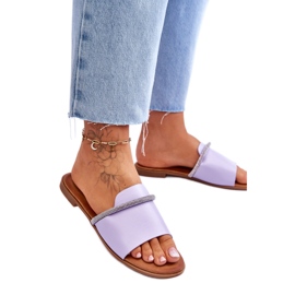 Step in style Sandália Chinelo Modelo Termen W-78 Violeta - Entre com estilo roxo