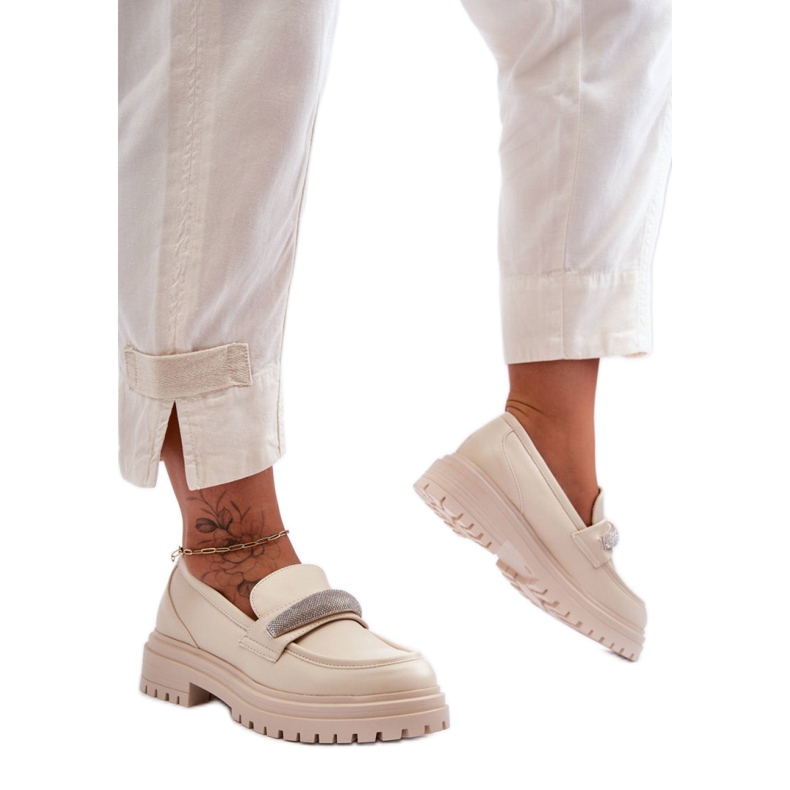 Step in style Mocassins Modelo Aricka 7961 Bege – Entre com estilo