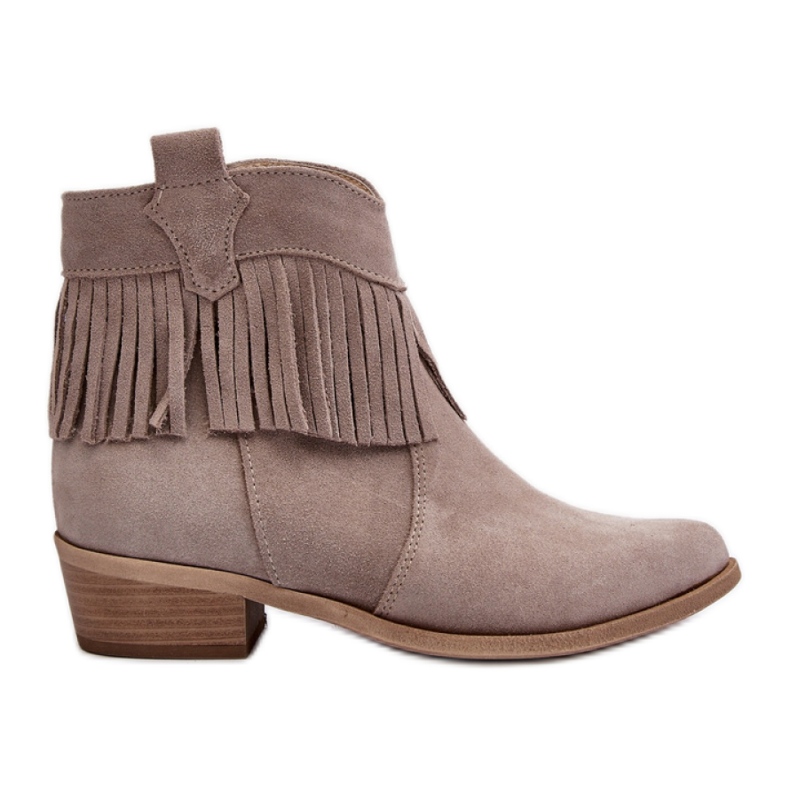 Step in style Botas Modelo Zazoo 3430 Cappuccino – Entre com estilo bege