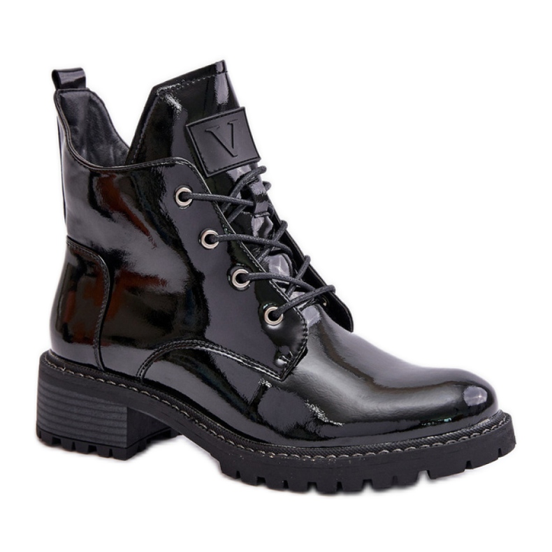 Step in style Botas Modelo Vinceza 58136 Verniz Preto - Entre com estilo Step in style Botas Modelo Vinceza 58136 Verniz Preto - Entre com estilo