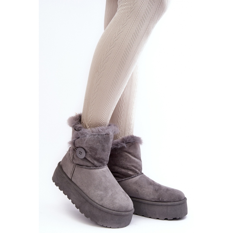 Step in style Botas de neve Modelo Wikasem 85-925 Cinza - Entre com estilo