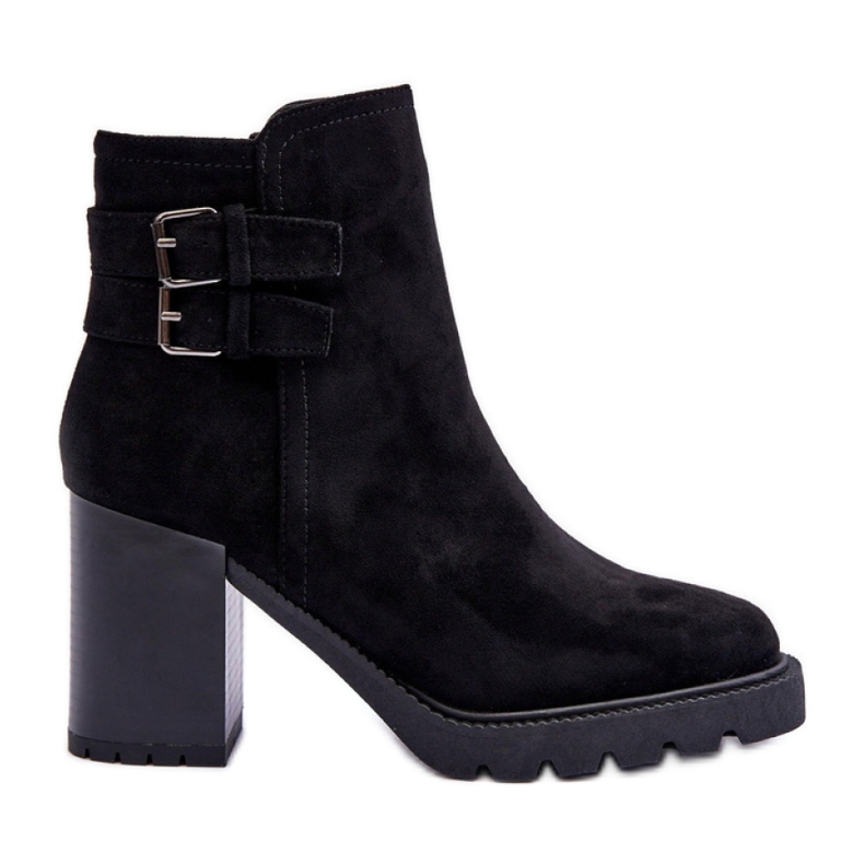 Step in style Botas Modelo Makeline H8-526 Camurça Preta - Entre com estilo preto