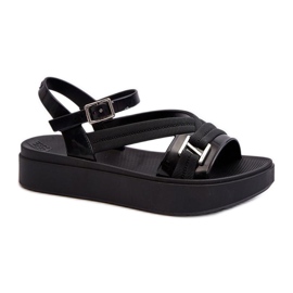 Step in style Sandálias Modelo Zaxy LL285064 Pretas - Entre com estilo preto