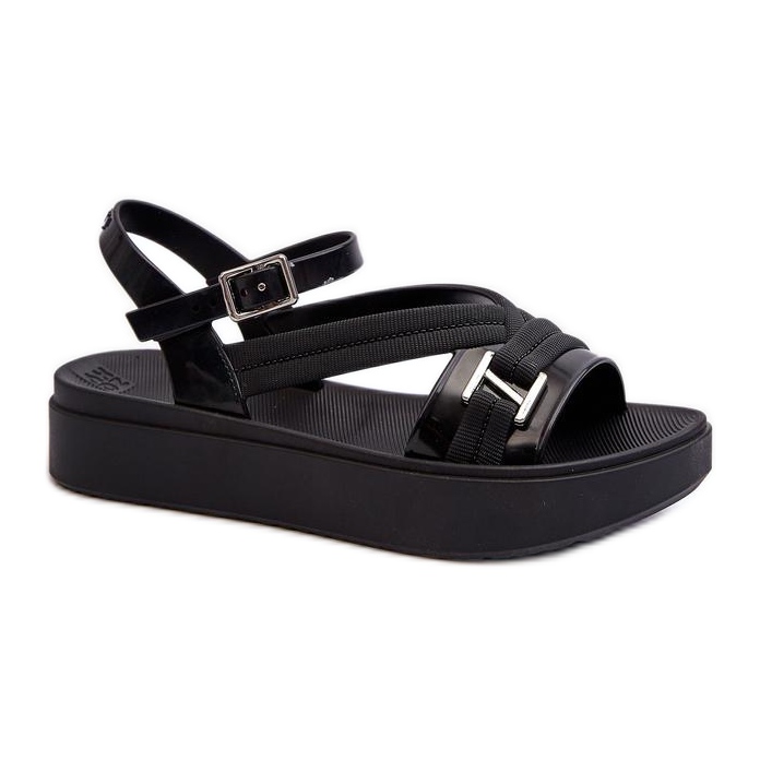 Step in style Sandálias Modelo Zaxy LL285064 Pretas - Entre com estilo preto