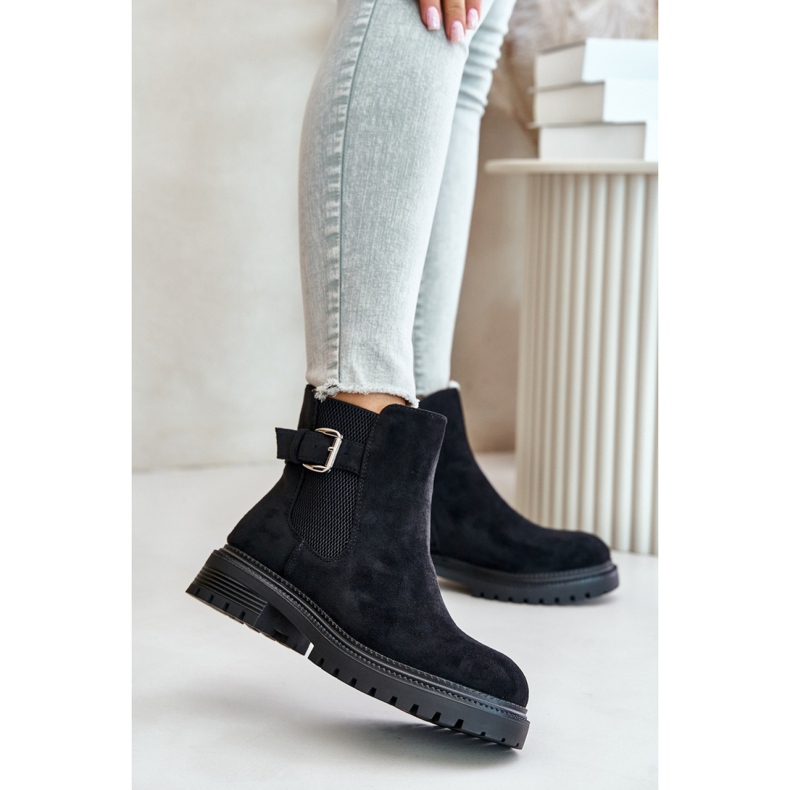 Step in style Botas Chelsea Modelo Kikiella 9176 Pretas - Entre com estilo preto