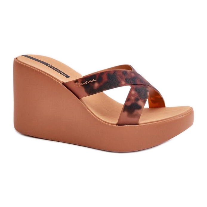Step in style Sandália Chinelo Modelo 83520 Ipanema High Fashion Slide Fem Marrom - Entre com Estilo castanho