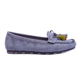 Step in style Mocassins Modelo Dorine GS37 Azul – Entre com estilo