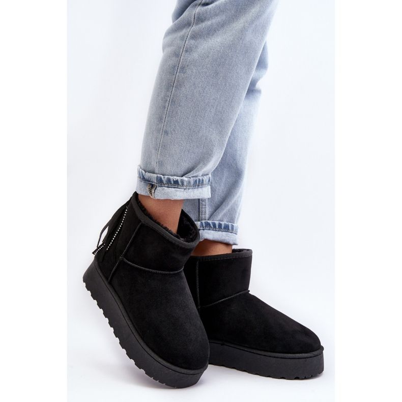 Step in style Botas de neve Modelo Lirico 20222-4A Pretas - Entre com estilo preto