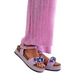 Step in style Sandálias Modelo S.Barski HY056 Violeta - Entre com estilo roxo