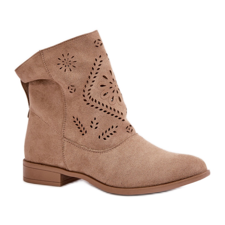 Step in style Botas Modelo Irinette MAM65-106 Bege - Entre com estilo
