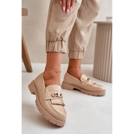 Step in style Mocassins Modelo Zanita GQ8-010 Bege - Entre com estilo Step in style Mocassins Modelo Zanita GQ8-010 Bege - Entre com estilo