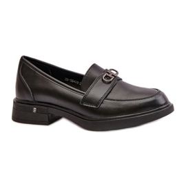 Step in style Mocassins Modelo Vinceza 58409 Couro Preto - Entre com estilo