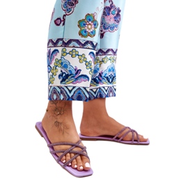 Step in style Sandália Chinelo Modelo Leomi 5628-2 CLA-1 Violeta - Entre com estilo tolet