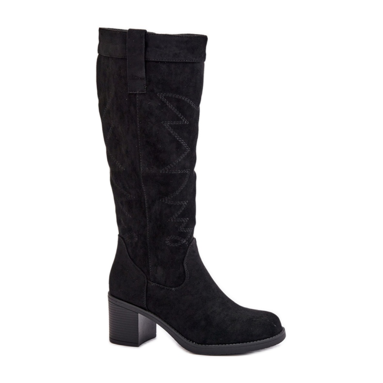 Step in style Botas Modelo Erisorae CHC321 Pretas - Entre com estilo preto