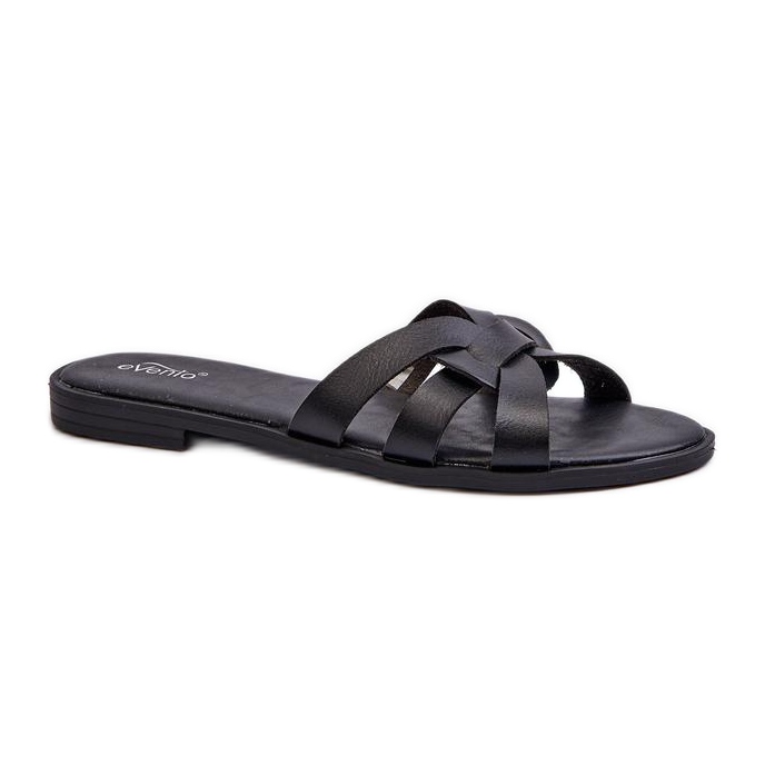 Step in style Chinelo Sandália Modelo Rosalini 24SD97-7747 Preta - Entre com estilo preto