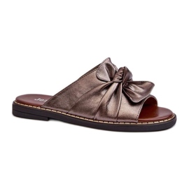 Step in style Chinelo Sandália Modelo Nelvira RMR2266-8 Cobre - Entre com estilo castanho
