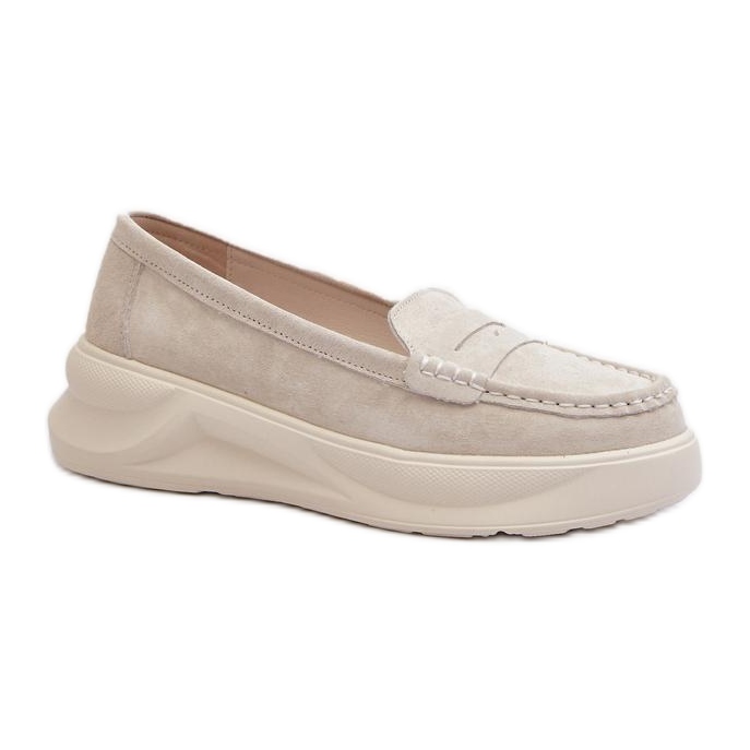 Step in style Mocassins Modelo Filidia 24PB18-6889 Bege - Entre com estilo