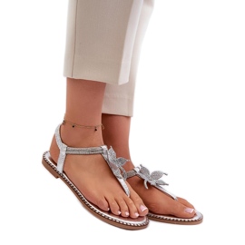 Step in style Sandálias Modelo Edoni WWW502 Prata - Entre com estilo cinza