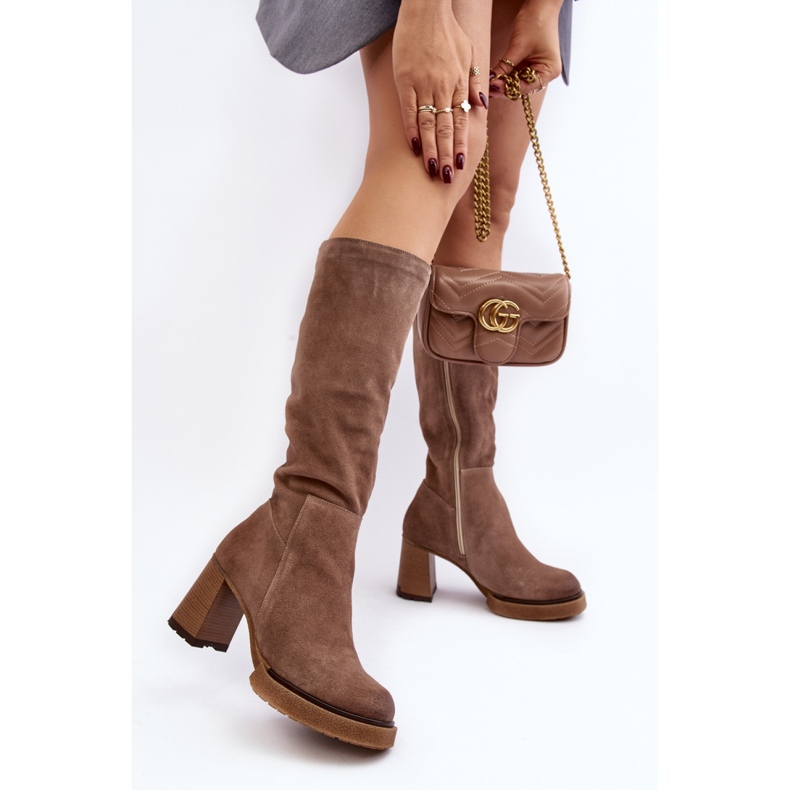 Step in style Botas Modelo Lemar Ceraxa 70133 Camurça Marrom - Entre com estilo castanho