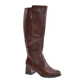 Step in style Botas Modelo Izanae RMR2481-3 Couro Marrom - Entre com estilo