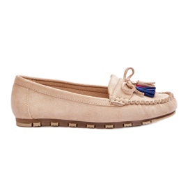 Step in style Mocassins Modelo Dorine GS37 Bege - Entre com estilo