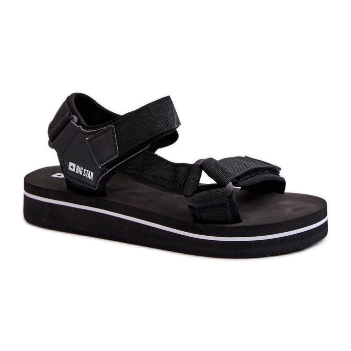 Step in style Sandálias Modelo Big Star NN274A532 Pretas - Entre com estilo preto