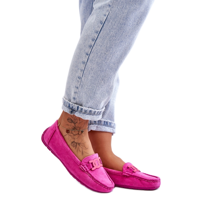 Step in style Mocassins Modelo Rabell DF711 Rosa – Entre com estilo
