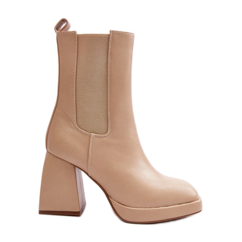 Step in style Botas Modelo Stelares 5892 Bege - Entre com estilo