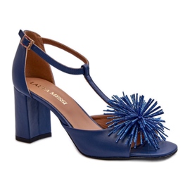 Step in style Sandálias Modelo Laura Messi 2758 Navy - Entre com estilo