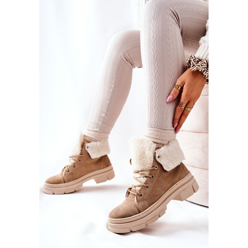 Step in style Trappers Modelo Karley Z653 Bege - Entre com estilo