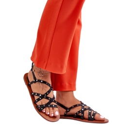 Step in style Sandálias Modelo Alemona THS-88 Pretas - Entre com estilo preto