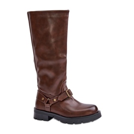 Step in style Botas Modelo Tialethe CLS-330 Marrom - Entre com estilo