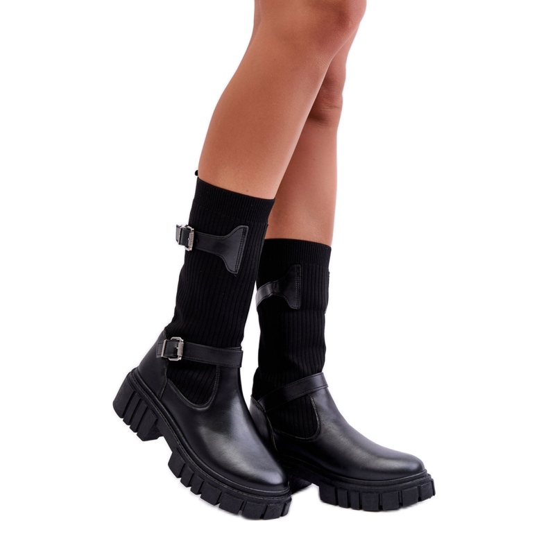 Step in style Botas Modelo Abroze 55-80 Pretas – Entre com estilo preto