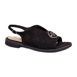 Step in style Sandálias Modelo S.Barski KV27-059 Pretas - Entre com estilo preto