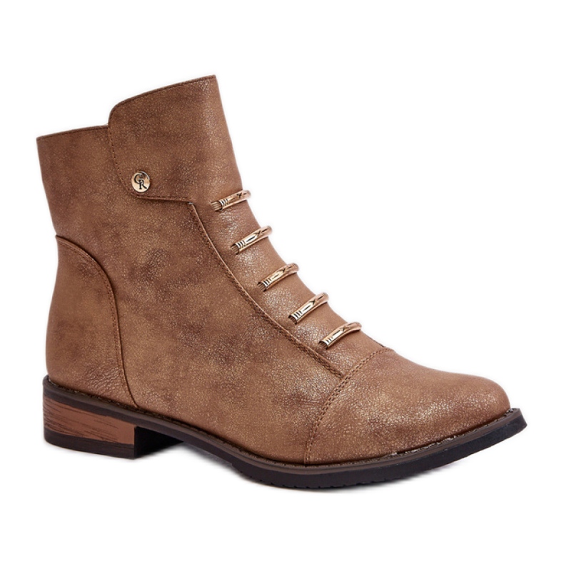 Step in style Botas Modelo Labise ASA62-16 Douradas - Entre com estilo amarelo