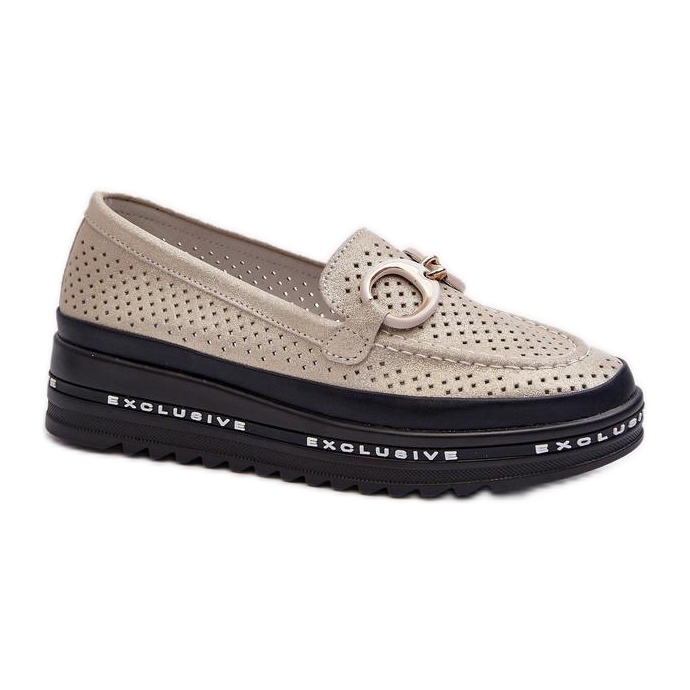 Step in style Mocassins Modelo S.Barski LR750 Ouro - Entre com estilo amarelo