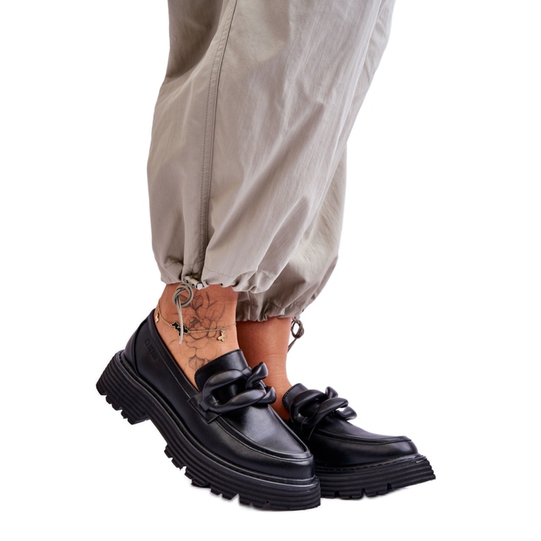 Step in style Mocassins Modelo Big Star LL274580 Preto - Entre com estilo
