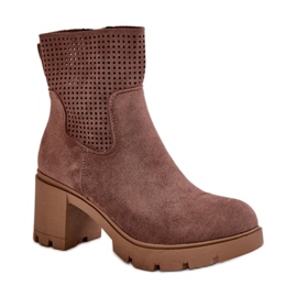 Step in style Botas Modelo Rashmi RMR23108A-18 Marrom - Entre com estilo