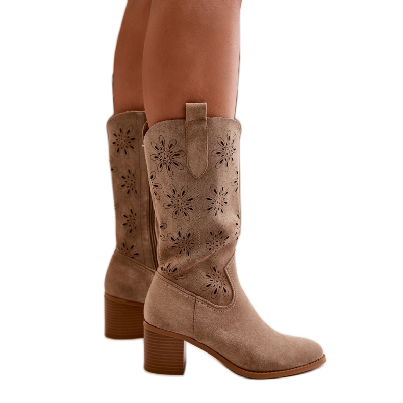 Step in style Botas Modelo Nevilos RMR2337-11 Bege - Entre com estilo