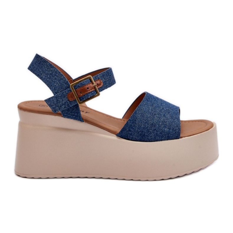 Step in style Sandálias Modelo Geferia PS18 Jenas - Entre com estilo azul
